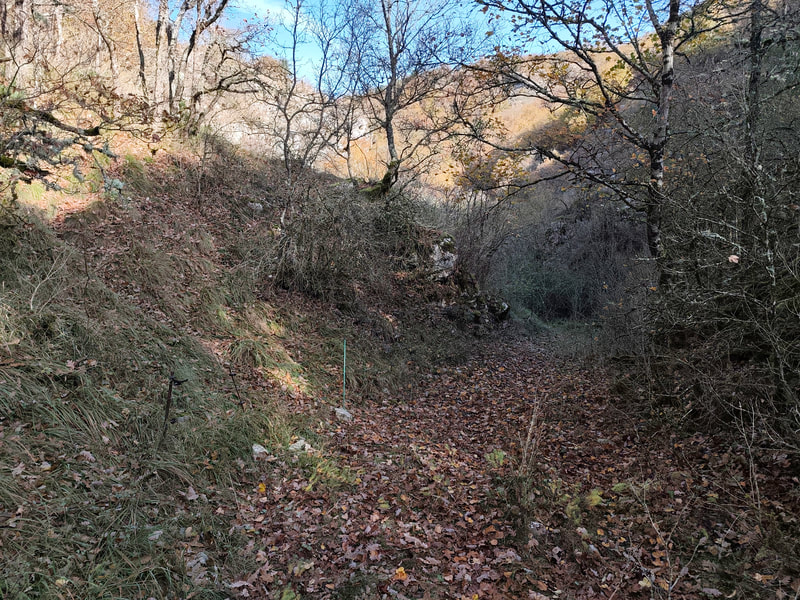 Au fond du ravin, après avoir franchi la clotûre